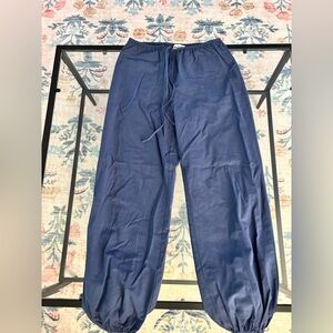 Princess Polly Blue Linen Joggers